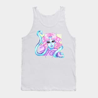 Pastel Alien Girl Tank Top